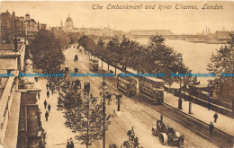 R147963 The Embankment And River Thames. London - Autres & Non Classés