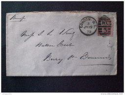 LETTERS TRAVEL GRAN BRETAGNA 1879 COVER ONE PENNY RED GOOD CONSERVATION !!! - Sonstige & Ohne Zuordnung