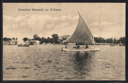 AK Neumarkt Am Wallersee, Strandbad Und Segelboote  - Autres & Non Classés