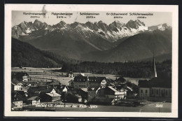 AK Seefeld /Tirol, Panorama Mit Den Kalkkögeln, Malgrubenspitze, Schlickerseespitze, Schlickerzinnen  - Autres & Non Classés