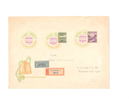 * CZECHOSLOVAKIA > 1936 POSTAL HISTORY > Registered Cover From Pardubice To Falkenau - Lettres & Documents