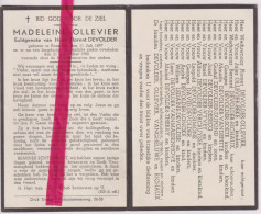 Devotie Doodsprentje Overlijden - Madeleine Ollevier Echtg Florent Devolder - Roeselare 1897 - 1950 - Obituary Notices