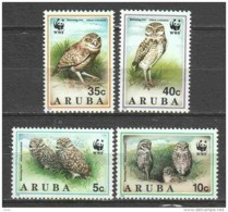 Aruba 1994 Mi 134-137 MNH WWF OWLS - Nuevos