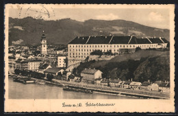 AK Linz A. D. Donau, Ortsansicht Mit Uferpartie  - Otros & Sin Clasificación