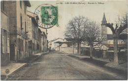 D 69.  LES OLMES.  ENTREE DU VILLAGE.  CARTE ECRITE - Autres & Non Classés