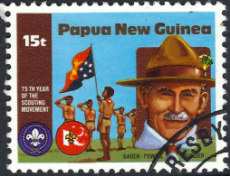 PAPUA NEW GUINEA 1982 15t Multicoloured 75th Ann Of Boy Scout Movement SG426 FU - Papoea-Nieuw-Guinea