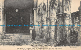 R146729 Campagne. Sermaize Les Bains. Interieur De L Eglise Apres Le Bombardemen - Monde
