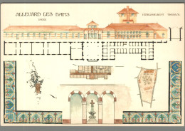 CPM 38 - Allevard Les Bains - Etablissement Thermal - Relevés D'architecture - Allevard