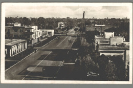 CPSM - Maroc - Marrakech - Vue Du Guéliz Sur La Koutoubia Et La Palmeraie - Non Classés