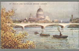 CPA - Royaume Uni - London - St. Paul's And Waterloo Bridge - Unclassified