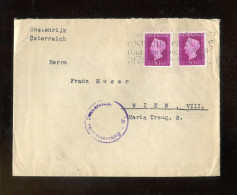 "NIEDERLANDE" 1948, Brief Mit "ZENSUR" (Oesterreichische Zensurstelle) Ex Eindhoven Nach Wien (A2125) - Cartas & Documentos