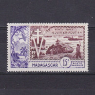 MADAGASCAR 1954, Sc #C57, Landing Of The Allied Forces In Normandy, MH - Unused Stamps