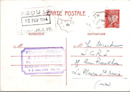 FRANCE ENTIER POSTAL  515-CP1 - TYPE PETAIN 1f 20 - Cartes-lettres