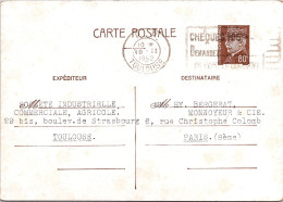 FRANCE ENTIER POSTAL  515-CP1 - TYPE PETAIN 1f 20 - Tarjetas Cartas