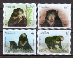 Laos 1994 Mi 1410-1413 MNH WWF - BEARS - Ungebraucht