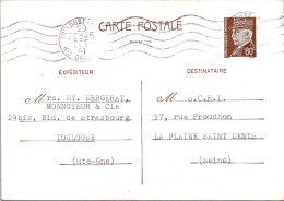 FRANCE ENTIER POSTAL  515-CP1 - TYPE PETAIN 1f 20 - Letter Cards