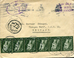 X0699 Egypt, Cover Circuled  1962 From Cairo To Germany With 5x Stamp 10m. Tutankamon - Briefe U. Dokumente