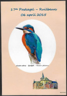 Souvenir A5 Plastifié /Geplastificeerd A5 Souvenir - Martin Pêcheur / Ijsvogel / Eisvogel - Attenhovense Postzegelkring - 1985-.. Vogels (Buzin)