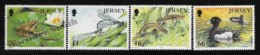 Jersey 2001 Yvert 979-82, Fauna. Aquatic Animals. Frog, Damselfly, Newt & Duck - MNH - Jersey