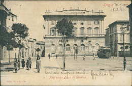 LA SPEZIA - POLITEAMA DUCA DI GENOVA / TRAM - EDIZIONE G. E P. - M. SPEDITA 1905 (20897) - La Spezia