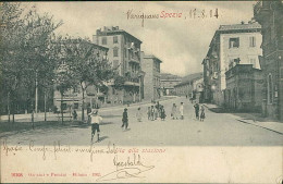 LA SPEZIA - VIA ALLA STAZIONE - EDIZIONE GARZINI E PEZZINI - SPEDITA 1904 (20898) - La Spezia