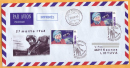 2008 Moldova Moldavie Moldau Gagarin. "40 Years Of The Tragic Death" . Special Cancellations - UdSSR