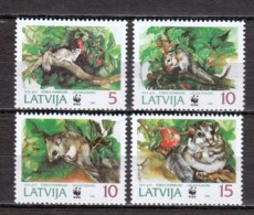 Letland Latvia 1995 Mi 378-381 MNH WWF - DORMOUSE - Nuovi