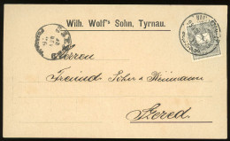 NAGYSZOMBAT 1895. Nice Postcard To Szered - Brieven En Documenten