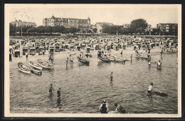 AK Ahlbeck / Seebad, Strandpanorama Mit Badegästen  - Sonstige & Ohne Zuordnung