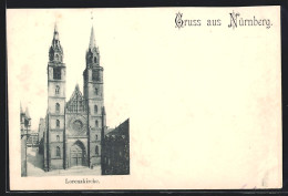 AK Nürnberg, Blick Auf Die Lorenzkirche  - Nürnberg