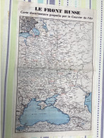 Le Courrier De L’air - Février 1943 - Apporté Par RAF -  Carte Du Front Russe - Bataille De Stalingrad 43 X 27 Cm - Guerre 1939-45