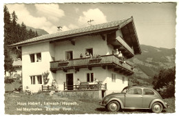 LAIMACH Hippach B Mayrhofen 1960 Privat-AK Volkswagen Grosser 56er-VW-Käfer Vor Pension Haus Haberl - Zillertal