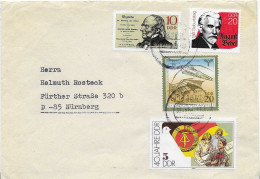 Postzegels > Europa > Duitsland > Oost-Duitsland >brief Met 4 Postzegels (18130) - Altri & Non Classificati