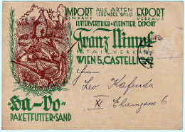 Franz Nimpf Wien Pet Shop Advertising Postkarte 14 IV 1934 - Briefkaarten