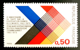 1973 FRANCE N 1739 - Xe ANNIVERSAIRE DE TRAITÉ SUR LA COOPÉRATION FRANCO-ALLEMANDE - NEUF** - Nuovi