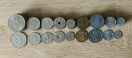 Denmark Set Of 9 Coins 5+1 Krona 2*25+10+2*5+2+1 öre Price For One Set - Danemark