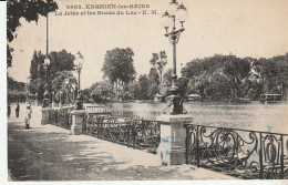 CPA ENGHIEN LES BAINS LA JETEE ET LE BORD DU LAC - Enghien Les Bains