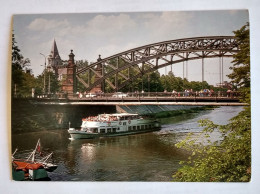 Wrocław Bridge Ship River Odra Poland - Polen