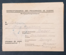 Carte-lettre Prisonnier De Guerre Allemand Dépôt 154 De SORGUES 28-1-1948 > Beber Zone Anglaise - Guerra De 1939-45