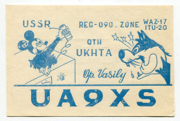 QSL - URSS - Micky Et Silvester - Radio-amateur