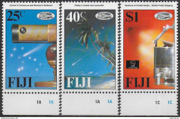 1986 Fiji Halley's Comet 3v. MNH S.G. N. 738/40 - Otros & Sin Clasificación