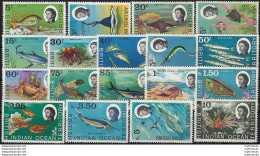 1968 British Indian Ocean Territory Marine Life 18v. MNH SG N. 16/30 - Autres & Non Classés