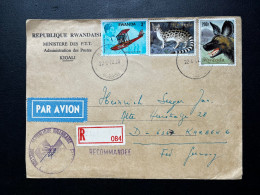 ENVELOPPE RWANDA KIGALI POUR KARBEN ALLEMAGNE 1982 - Lettres & Documents