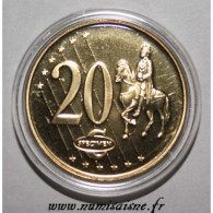 VATICAN - 20 CENT EURO 2009 - BENOIT XVI - PROTOTYPE - FDC - Vatikan