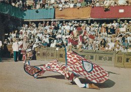 Siena Il Palio Salto Nel Fiocco Degli Alfieri Della Contrada Del Leocorno - Siena