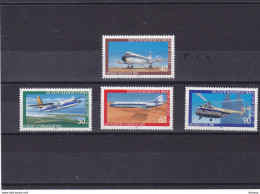 BERLIN 1980 Avions Vickers, Fokker, Caravelle, Hélicoptère Sikorsky Yvert 578-581 NEUF**MNH Cote Yv 7 Euros - Nuevos