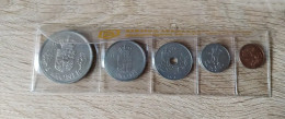 Denmark Set Of 5 Coins 5+1 Krona 25+10+5 Ore 1977 - Denmark