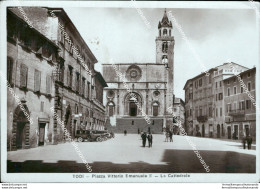 Ae733 Cartolina Todi Piazza Vittorio Emanuele II La Cattedrale Perugia 1936 - Perugia