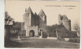 Carcassonne  11  Belle Carte Non Circulée La Porte Narbonnaise ( Notice Au Verso ) - Carcassonne
