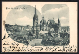 AK Aachen, Ortsansicht Mit Dem Dom  - Aachen